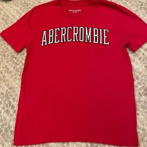 Abercrombie red tee shirt.